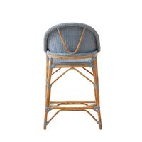 For comfortable seating that perfectly coordinates with your coastal aesthetic, order a Cayman Counter Stool from Cailini Coastal. Features a light blue seat.