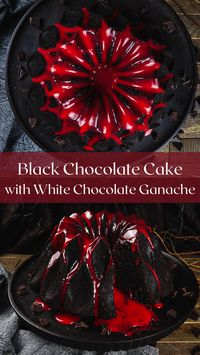 Indulge in the ultimate chocolate eruption with this decadent black volcano cake! Inspired by Mount Doom from Tolkien's The Lord of the Rings, this rich, moist cake made with black cocoa is topped with a mesmerizing red white chocolate ganache, creating a lava-like effect. Perfect for any special occasion or simply to satisfy your chocolate cravings.