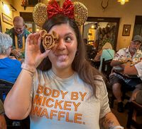 Proof that a balanced breakfast includes Mickey waffles! 🧇✨ Every bite brings back the magic of Disney mornings, where joy is served with a side of pixie dust. ✨ Whether it’s your first visit or your hundredth, there’s nothing quite like the taste of Disney in every delicious bite. Have you tried a Mickey waffle before? 🍽 #waltdisneyworld #disneyparks #disneydining #mickeywaffles #animalkingdom #wdwap #disneyannualpassholder #visitorlando #orlando #tuskerhouse #disneycouple