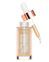 It's time to skip the snooze button and get up and glow, with L'Oreal Glow Mon Amour Highlighting Drops. The highly pigmented liquid illuminator drops blend seamlessly, for easy application and a luminous glow. The perfect highlight for your no-makeup makeup look. Use the concentrated drops under your foundation for a natural-looking glow, mixed with your foundation, primer or moisturiser to add radiance, or use alone for a highlight that pops. Dial up the highlight by adding more drops for customised look.