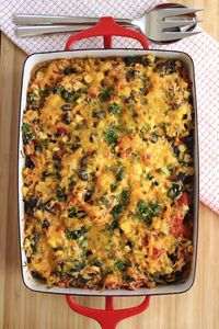 Rice and Black Bean Casserole