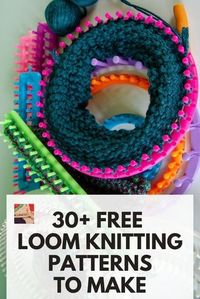 Free loom knitting projects with basic loom knitting patterns as well as loom knit hat patterns and beautiful patterns for loom knit blankets. You'll find patterns for scarves, pillows, and more!