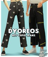 [Dyoreos] Hey Cupid Jeans “What brand of jeans you be rocking? Hey Cupid, why you hiding?” - Cupid by PH-1 (ft. PENOMECO) Hey there! So, these are my first pair of jeans. I guess you can say they’re...