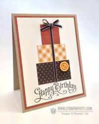 Stampin' Up! Perfectly Penned Happy   Birthday Card - Stampin' Up! Demonstrator - Mary Fish, Stampin' Pretty Blog,   Stampin' Up! Card Ideas & Tutorials