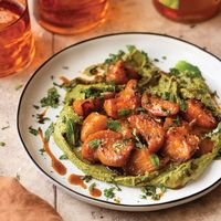 Glazed Torn Beets With Pistachio Butter & Mint Recipe | Epicurious