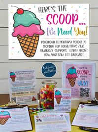 How to Run a Back to School Pto Ice Cream Theme Membership Drive — TidyLady Printables