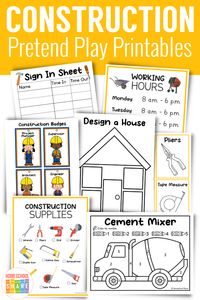 Construction Dramatic Play - Homeschool Share