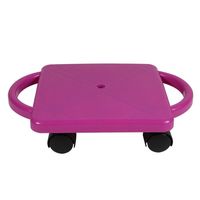 Kids can scoot, glide, and roll around the room while building core strength and coordination on these handled scooter boards. Made of durable plastic, they are easily cleaned and have plastic wheels that won't damage floors. Handles keep fingers safe, while providing steering and control of the board. Choose between blue, pink, neon green, and the heavy-duty red model. For over 50 years, hand2mind has encouraged hands-on learning and discovery, driving deeper understanding and helping children