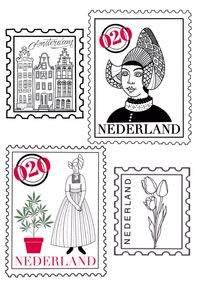 Amsterdam post stamp