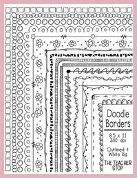 Clipart Doodle Borders doodle clipart scribble clipart | Etsy