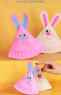 If you are thinking of making a cute Easter decoration together with your kids, give this rocking paper plate bunny a go.