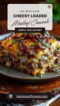 Enjoy a cheesy twist on a classic with our Cheesy Loaded Meatloaf Casserole with Vegetables! This recipe features layers of tender ground beef, melted cheese, and nutritious veggies, creating a satisfying and delicious meal for the whole family. Perfect for meal prep or a comforting dinner, this casserole is easy to make and packed with flavor.