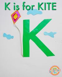 Letter K Craft - K is for Kite! | Kids Activities Blog