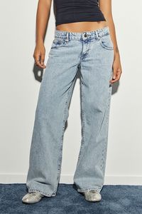 Motel Low Rise Parallel Wide Leg Jeans