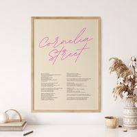 Cornelia Street Printable Poster, Taylor's Version Digital Download, Taylor Swiftie Merch, Cornelia Street Lyrics, Taylorswift, Wall Decor