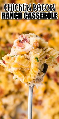 Yummy Chicken Bacon Ranch Casserole is a classic! This recipe is so good and one my entire family will enjoy.