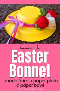 Need an Easter hat for your child? Follow this tutorial to create a show-stopping homemade Easter bonnet made from a paper plate & bowl!