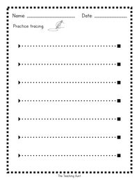 Tracing Lines Worksheets - The Teaching Aunt