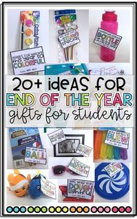 20+ {End of the Year} Gift Ideas for Students - Teaching With Crayons and Curls