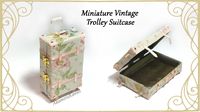 Hi guys! Today's project is this miniature doll trolley suitcase ^^ I went for a floral vintage look, but you can change it up by using different fabric and ...