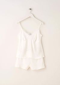 Ivory Silk Cami And Shorts Set | Luxury Nightwear | Truly Lifestyle