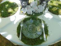 Round Moss Placemats 10 14 Plate Chargers Serveware - Etsy