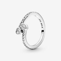 Forever Hearts Ring with Cubic Zirconia | Sterling silver | Pandora US