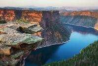 Flaming Gorge reservoir, Cheyenne, Wyoming and Flaming Gorge, Utah