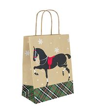 Equine brown paper bag