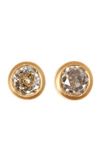 18k Yellow Gold Diamond Studs By Darius | Moda Operandi