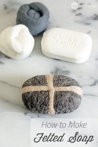 Make Your Own Felted Soap (Or Self-Soaping Scrubbie!) - One Good Thing by Jillee