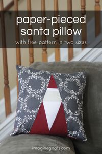 sewing: santa paper piecing pattern || imagine gnats