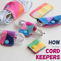 How To Make A Cord Keeper - Diy Cord Wrap - AppleGreen Cottage