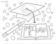 Celebrating the end of Pre K and hello to kindergarten! This Pre K Graduation coloring page is great for the last week of Pre K. You can have kids color and hang up as classroom decor. Also, take the students picture with their coloring page in their cap and gown. This coloring page is great for fine motor skills and hand-eye coordination. #bible #bibleverse #memoryverse #jesus #jesuslovesyou #jesuscrafts #color #coloringpagesforkids #coloringbookpage #coloringpage #coloringsheet #god #christi