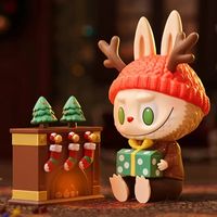 Labubu Together Christmas Series Blind Box Anime Figure Pvc Model Handmade Desktop Decoration Trendy