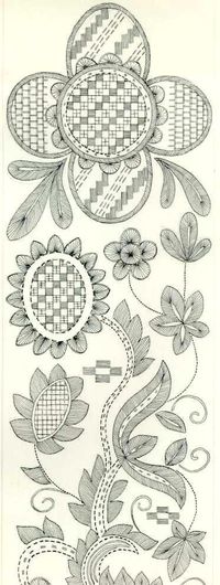 Jacobean embroidery pattern