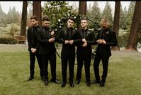 #groom #groomsmen #allblacktux #tuxedo #wedding #weddingideas #weddinginspiration #forestwedding #pnw #portlandoregon