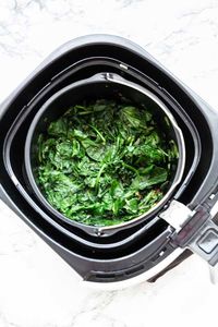 How To Make Air Fryer Spinach - Fast Food Bistro