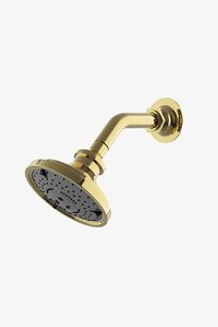 Henry 5" Showerhead with Adjustable Spray with 6" Wall Mounted 45 Degree Shower Arm | Waterworks