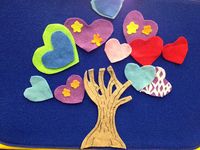 In the Children's Room: Flannel Friday: Valentine Tree Craft