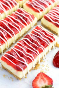 The BEST Philadelphia Cheesecake Bars (Snack Bars) - Borrowed Bites