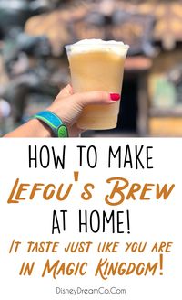 Want to feel like you are in the Magic Kingdom? Then check this recipe out! LeFou's Brew is so easy to make at home. This Disney World recipe taste just like the one from Magic Kingdom! Disney World food. Disney World dining. DIsney World drinks. Beauty and the Beast. Disney World food guide. Disney World tips and tricks. Best Disney World restaurants.