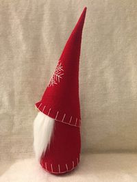 Christmas Gnome Swedish Tomte Nisse Felt Doll LARGE