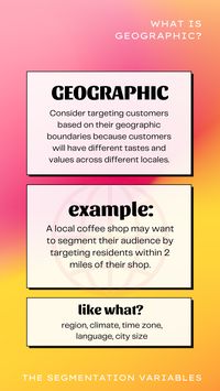 One of the main types of segmentation variables. #marketing #smallbusiness #segmentation