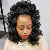 Half Up Half Down Crochet Curls