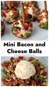 Mini Bacon and Cheese Balls - Love to be in the Kitchen