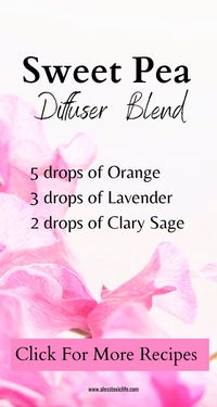 This is a great sweet blend with lavender, clary sage and orange for your diffuser. use your young living, doterra or favorite brand. #eo #diffuserblends #essentialoils