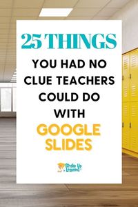 I talk about the wonders of Google Slides CONSTANTLY and frequently refer to it as the Swiss Army Knife of G Suite. It can do all kinds of things!