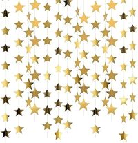 Star Banner Garland Party Streamers, 65 Feet Gold Hanging Star Paper Bunting Garland Decorations for Birthday Wedding Ramadan : Amazon.ca: Health & Personal Care