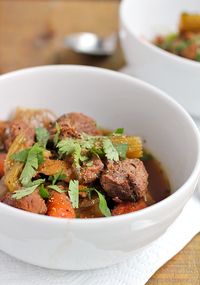 Root Veggie Pot Roast Recipe. Gluten-free, paleo, and easy to make in a slow cooker!